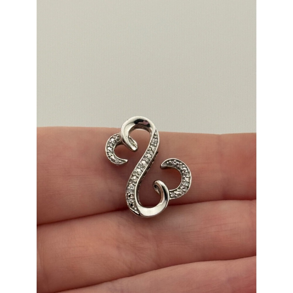 Jane Seymour Sterling Silver JWBR Open Heart Pendant